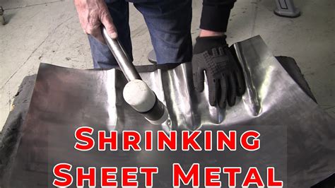 how to shrink sheet metal by hand|lightening holes in sheet metal.